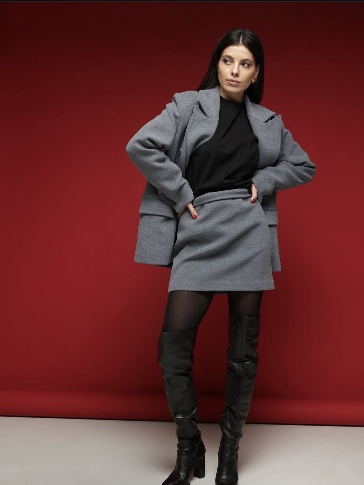 Юбка MINI CLASSIC GRAY