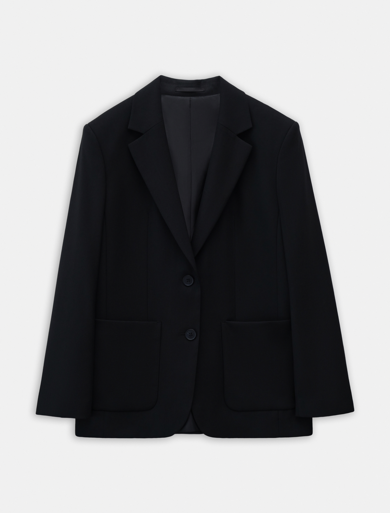 Жакет прямого кроя с накладным карманом