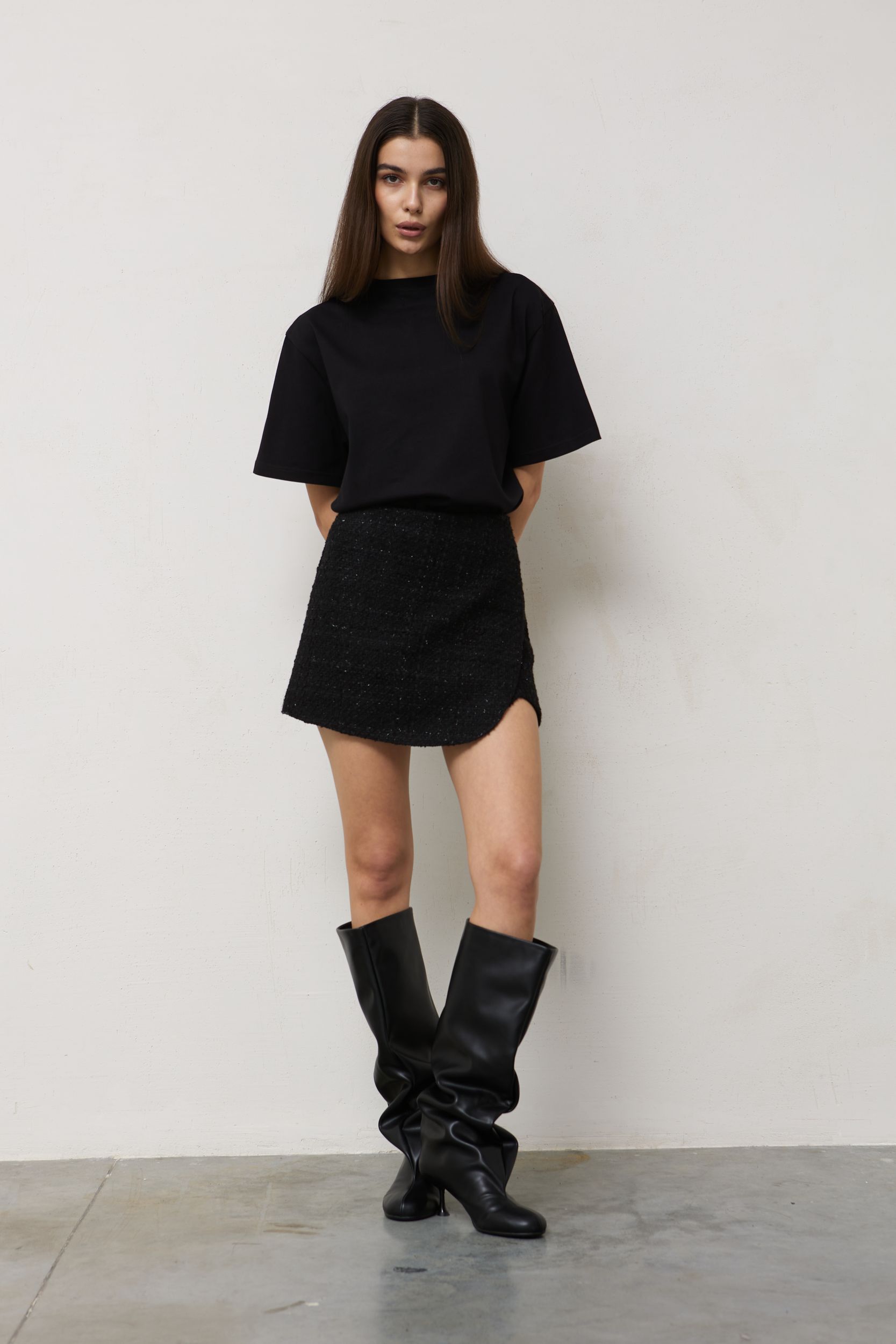 ЮБКА ШОРТЫ TWEED VANESSA BLACK