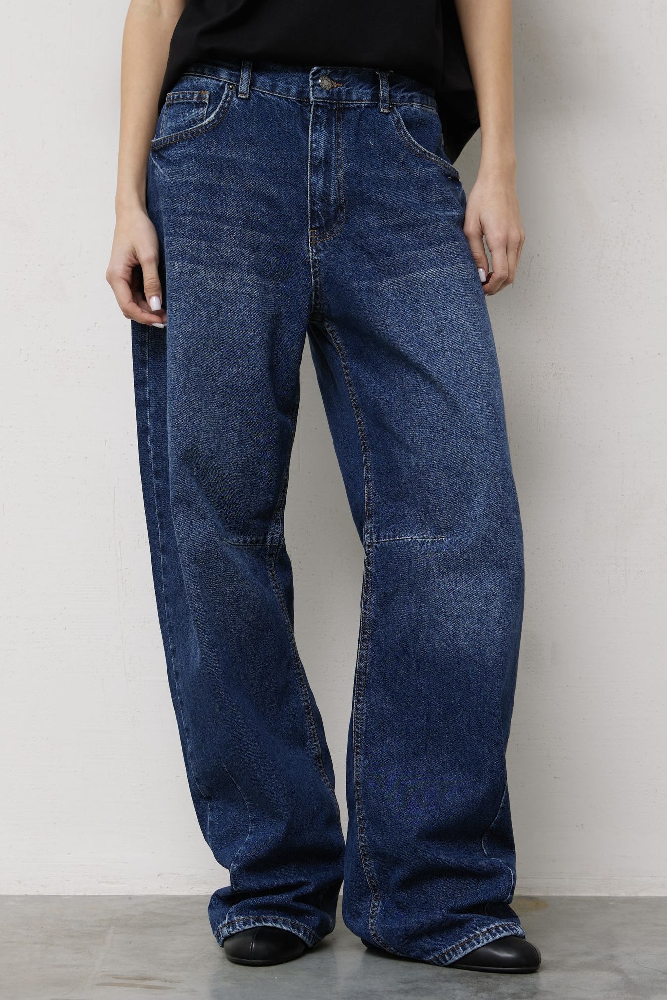 Джинсы BAGGY в синем оттенке