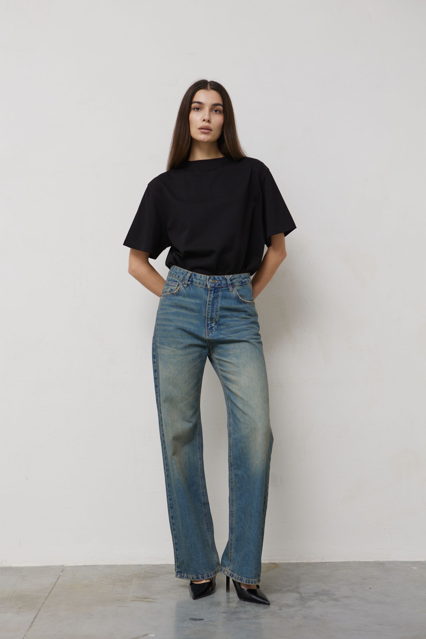 Джинсы STRAIGHT HIGHT RISE