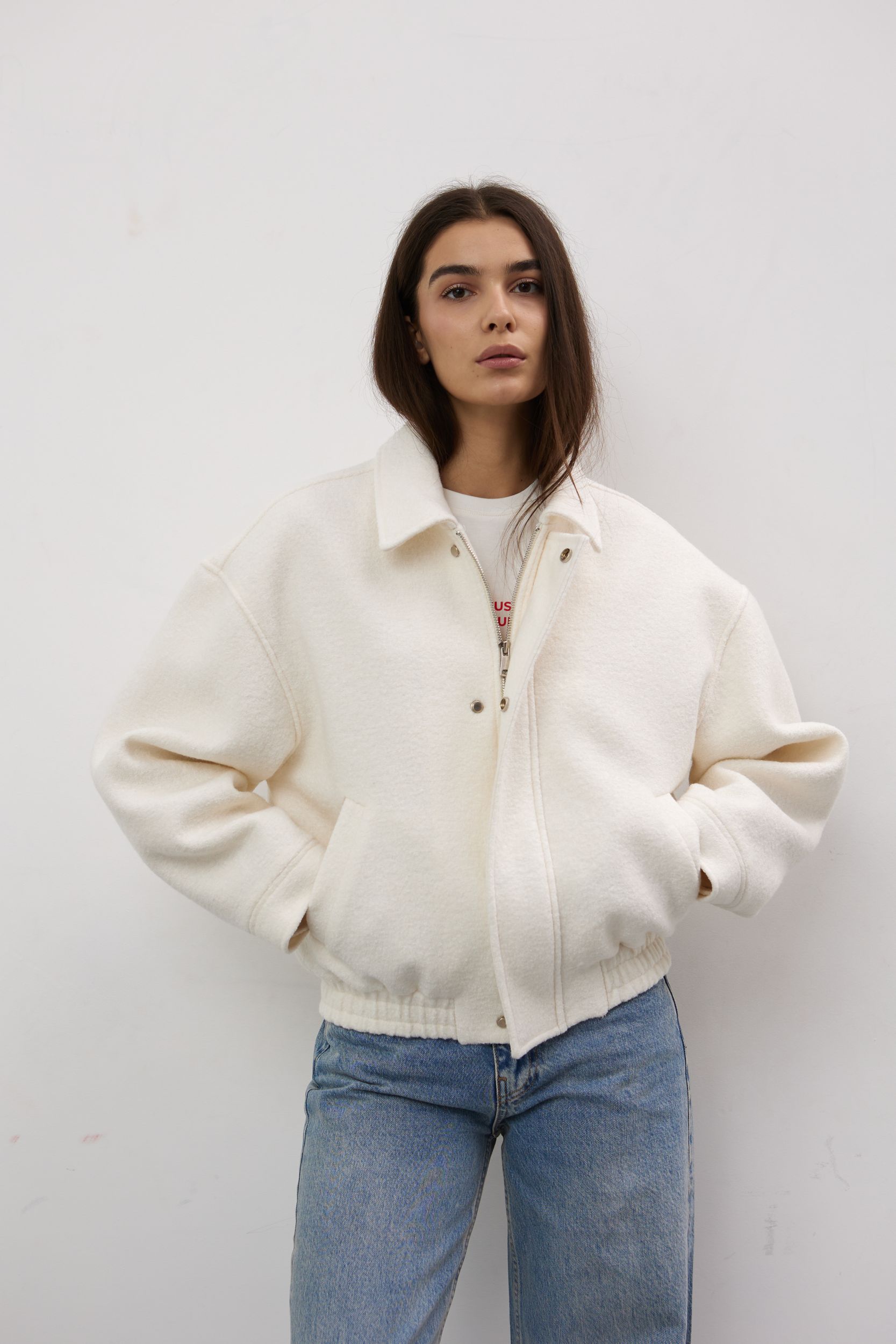 Бомбер VINTAGE MILK WOOL