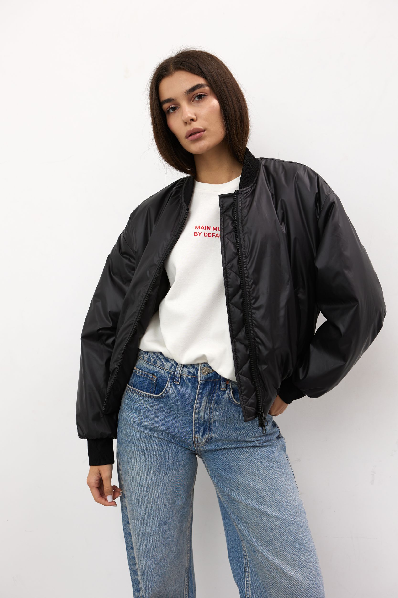 Бомбер BASE GLOW BLACK