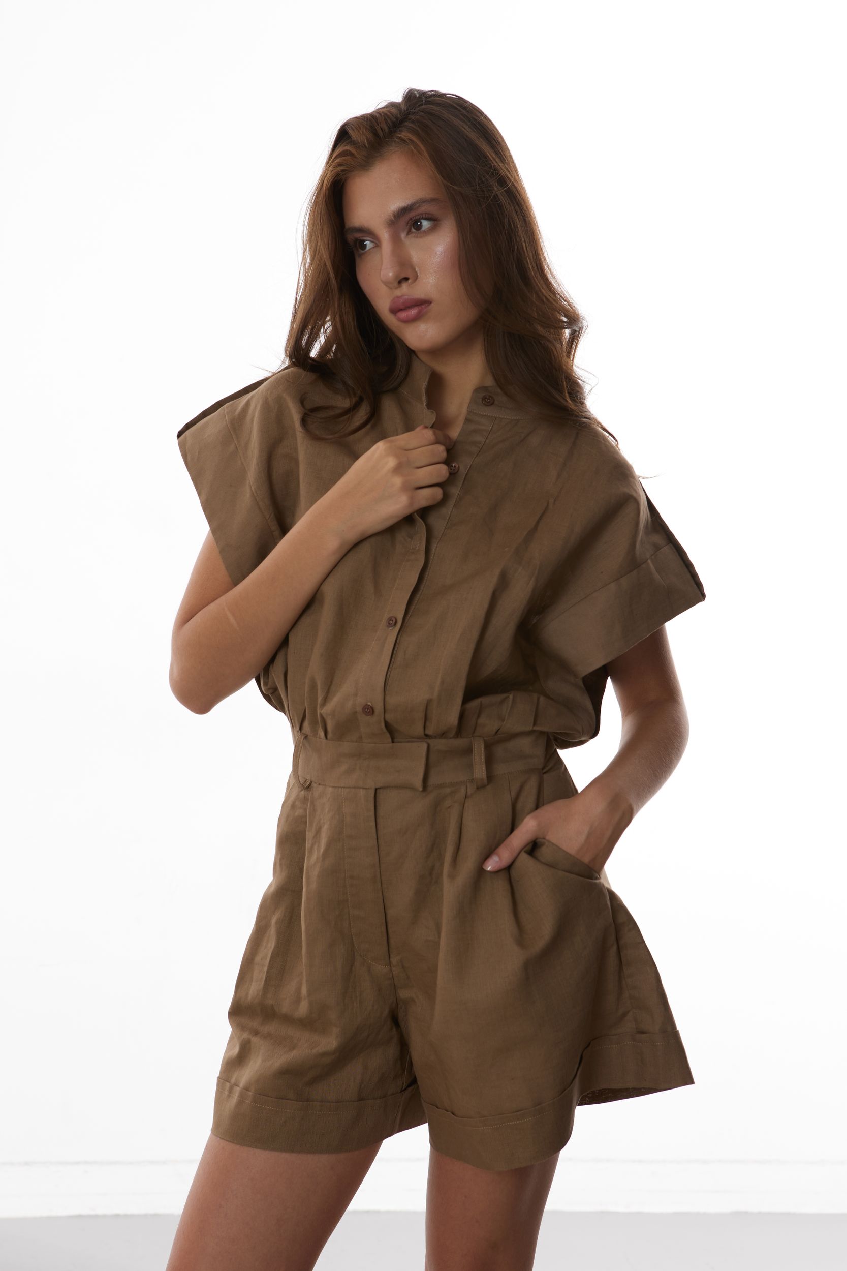 Комбинезон LINEN SAND